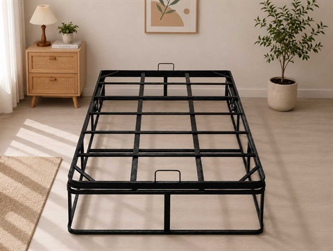 کفی تخت جکدار نرده فلزی یک نفره base438